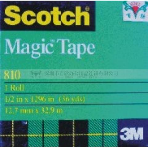 3M思高透明隱形膠帶（810 1/2）12mm*32.9m