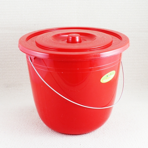 旭盛  塑料帶蓋 健美小水桶 7L