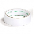 得力30403棉紙雙面膠帶24mm*10y*80um 12卷/筒-1