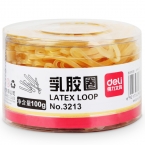 得力3213乳膠圈(100g/筒)-1