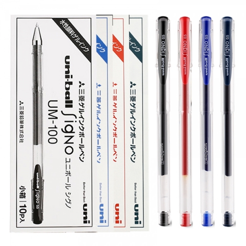 三菱 UM-100 啫喱水性筆 0.5mm  10支/盒-6