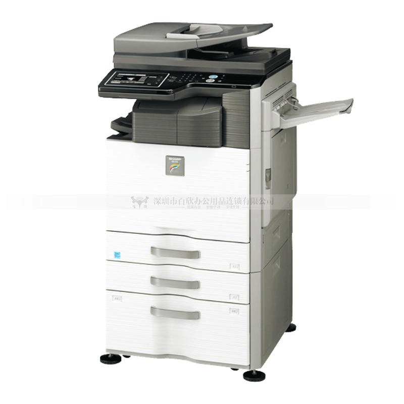 SHARP MX-2621NC彩色復(fù)印機(jī)（主機(jī)+網(wǎng)卡+雙面自動(dòng)送稿器+第二紙盒+工作臺(tái)）（雙紙盒版）