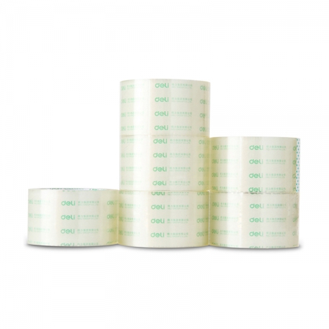 得力30321封箱膠帶60mm*40y  6卷/筒