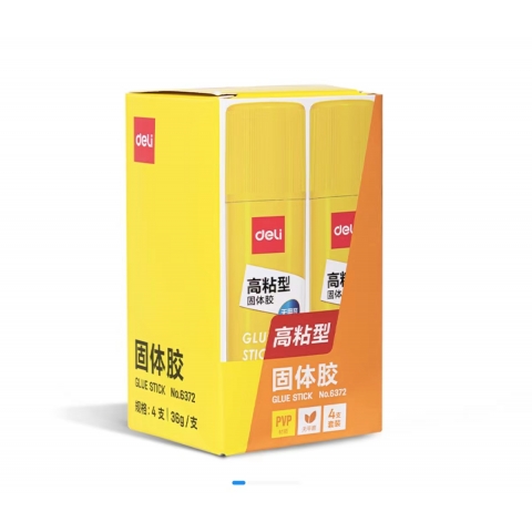 得力PVP固體膠6372  36g  4支/盒