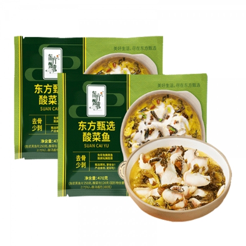 贈(zèng)品：東方甄選酸菜魚470g-X2袋